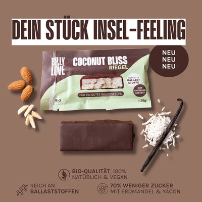 Coconut Bliss Bio Kokos Riegel | Dein Stück Insel Feeling | Neu